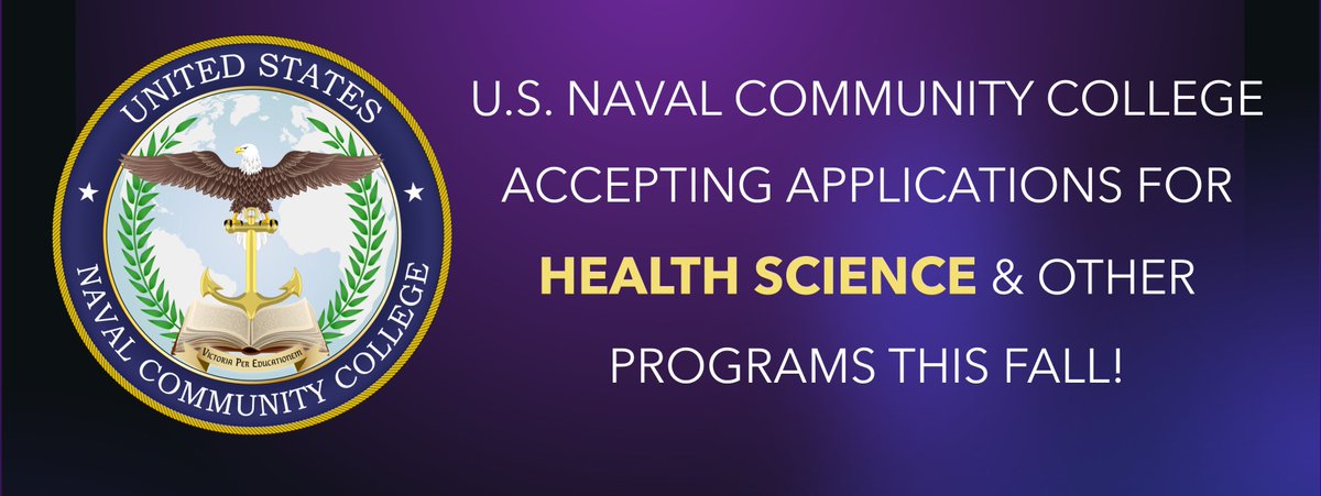 #USNCC has begun accepting applications for its Associate of Science in Health Science program in conjunction with @wgu. Navy medical jobs are the backbone of the fleet. Here is a chance to help shape the future of naval medicine. Apply now: usncc.edu/s/enrollment