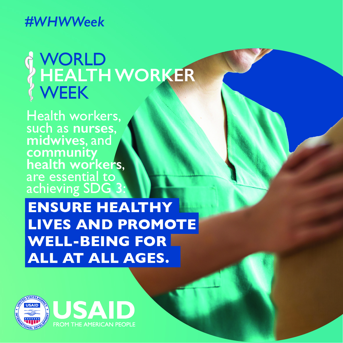 USAID knows we need #SafeAndSupportedHealthWorkers to advance Sustainable Development Goal 3: Ensure healthy lives and promote well-being for all at all ages.