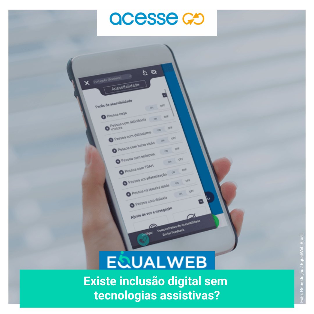 portalacesse's tweet image. Hoje é dia de coluna da #Equalweb Brasil no #portalacesse

Confira: portalacesse.com.br/existe-inclusa… 

#descriçãodaimagem #pratodosverem #tecnologiasassistivas #inclusãodigital