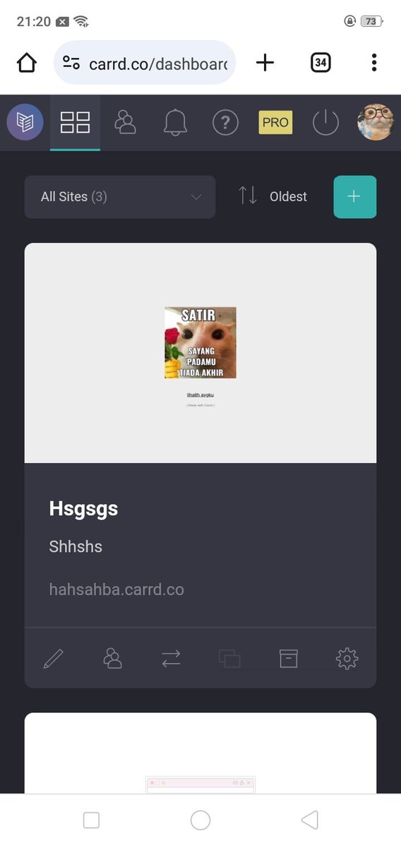 strawfarms's tweet photo. gais gais gaiss!!!!!!!! liat dehhh. tadi ak lagi iseng iseng aja login carrd, eh ternyata aku malah nemu first carrd aku yang *GAJELAS BANGET_T* title gajelas, desc gajelas, link nya pun gajelas. cb liat>>>> https://t.co/pYZM6HbayM https://t.co/84gapjUaXp