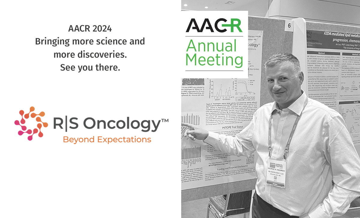 RSOncologyLLC's tweet photo. Presenting two posters with new discoveries 🔬and potential biomarkers associated with RSO-021 anticancer activity @AACR San Diego, April 7th and April 9th. George Naumov will be there along with Brian Cunniff @CunniffLab, will you? #biotech #CancerResearch https://t.co/HkvbRzq35y