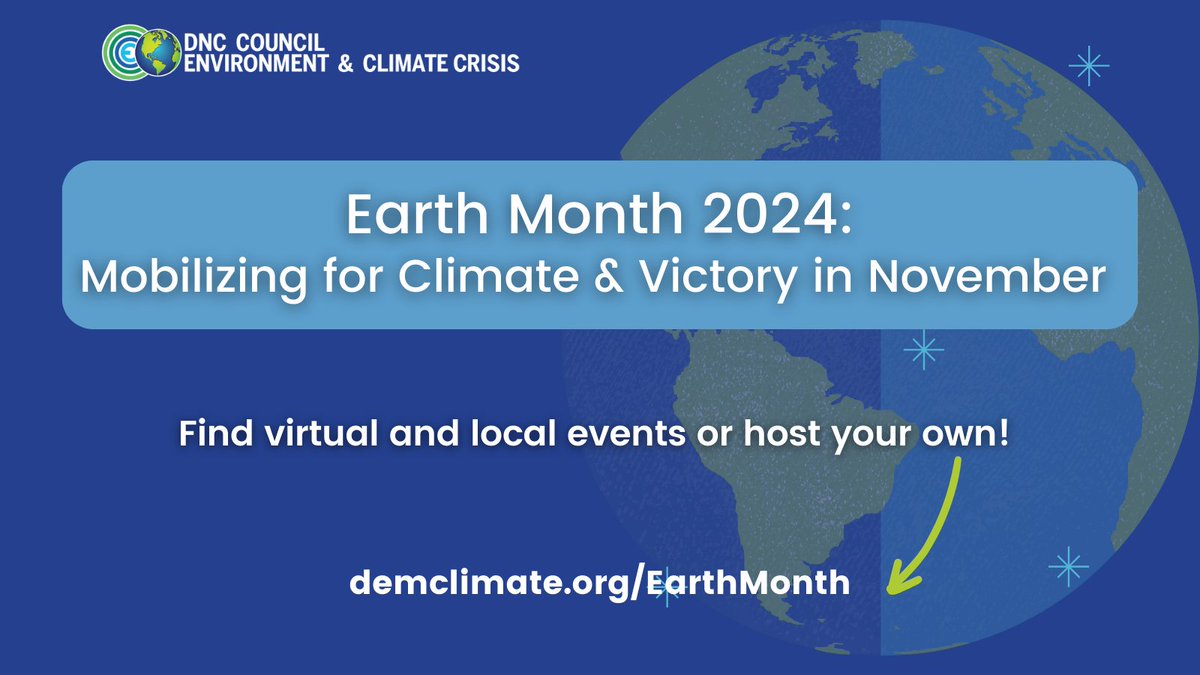 DNCClimate's tweet photo. Find more events like this or post your own on our Earth Months of Action event map: https://t.co/uI9gRx7f2s https://t.co/iCJnCE6COC