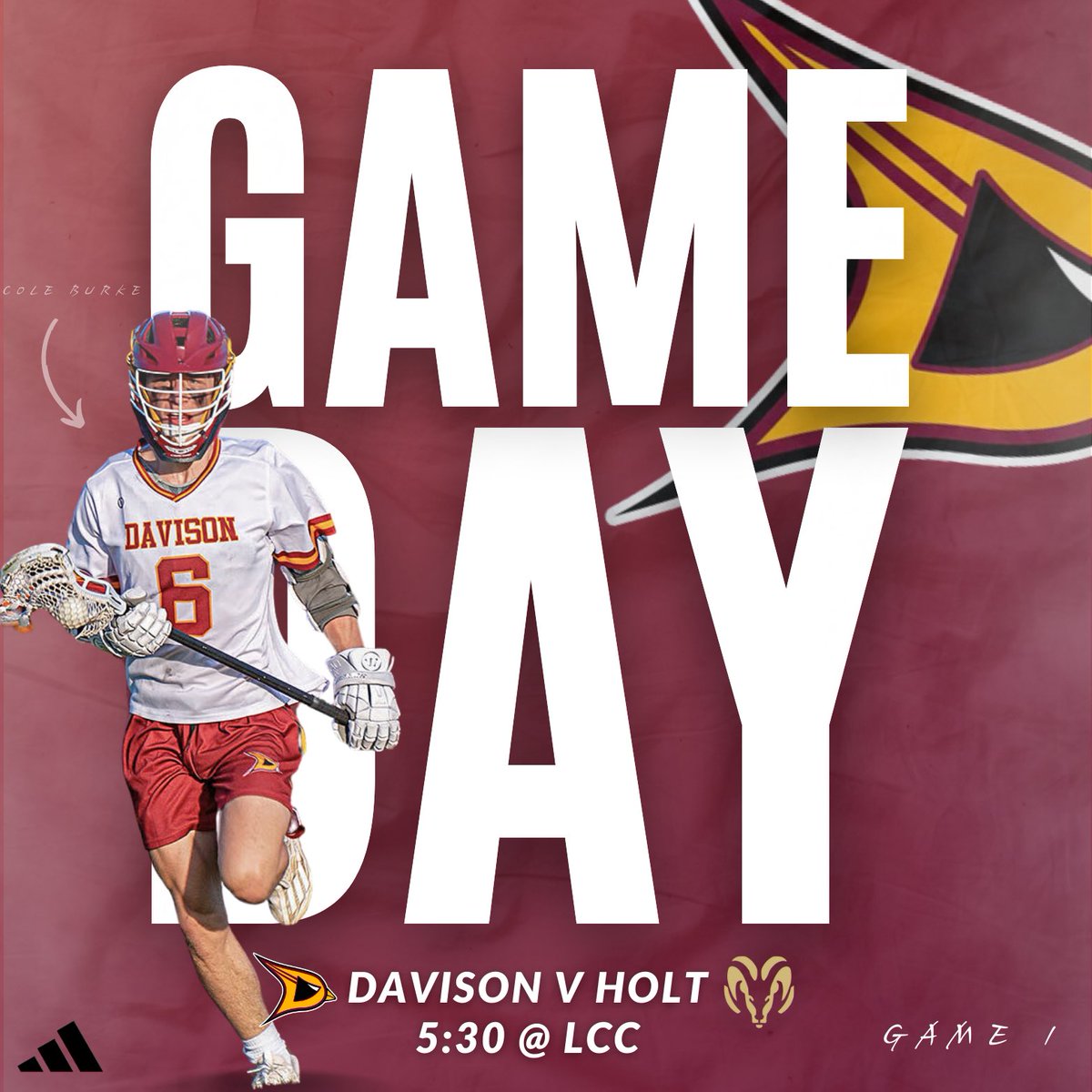 DavisonLax's tweet photo. GAMEDAY! Cardinals start the 2024 season on the road! Face off will be at 5:30 PM #DavisonMade #dirtybirds🥍
•
•
🆚 Holt Rams 
📍Lansing, MI
🏟️ Lansing Catholic High School
⏰ 5:30 PM https://t.co/gVEQkUFjlH