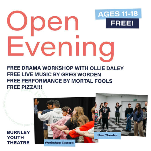 Why not come along and have a taste of the exciting activities BYT hosts for young people on Thursday 4th April? A chance to make some marvellous memories. burnleyyouththeatre.org/whats-on/behin…