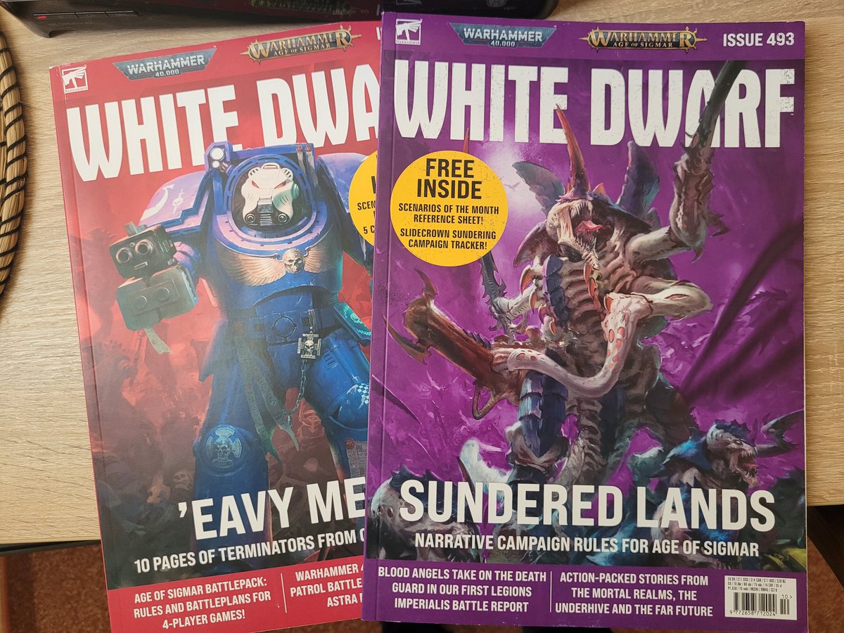 #hobbystreakday53: I'm away from my paints for a couple of days, so just reading some of my #WhiteDwarf backlog :) #WarhammerCommunity #miniaturepainting #hobbystreak #wepaintminis #tabletopgaming #boardgamegeek #boardgames