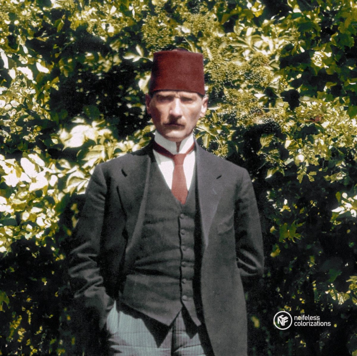 neifeless's tweet image. Eylül 1919. Mustafa Kemal, Sivas Kongresi günlerinde.