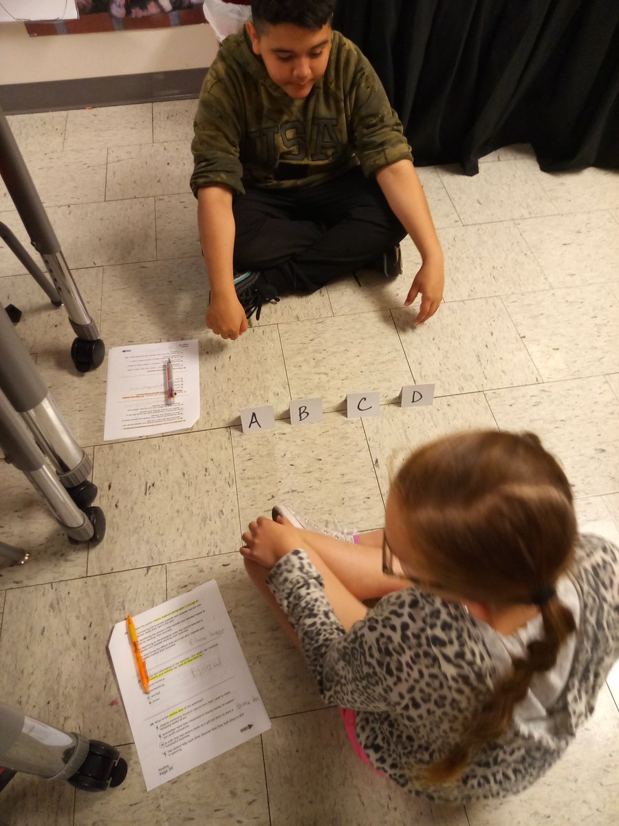 sgstapel's tweet photo. 5th graders playing "Boom, Clap, Snatch" to review literary nonfiction and text structure! #HMEproud https://t.co/Z13Nn5KHgt