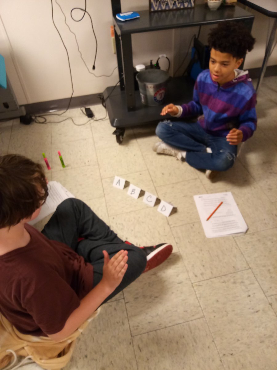sgstapel's tweet photo. 5th graders playing "Boom, Clap, Snatch" to review literary nonfiction and text structure! #HMEproud https://t.co/Z13Nn5KHgt