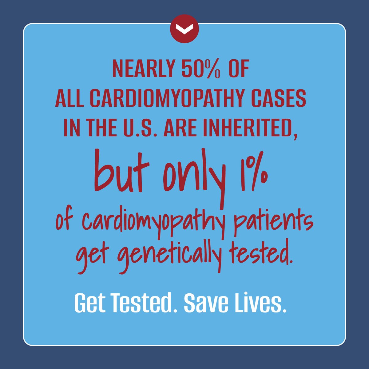 Nearly 50% of all cardiomyopathy cases in the United States are inherited, but only 1% of cardiomyopathy patients get genetically tested. Help us save lives!
Learn more at: geneticcardiomyopathy.org
#cardiomyopathy #dilatedcardiomyopathy #geneticcardiomypathy