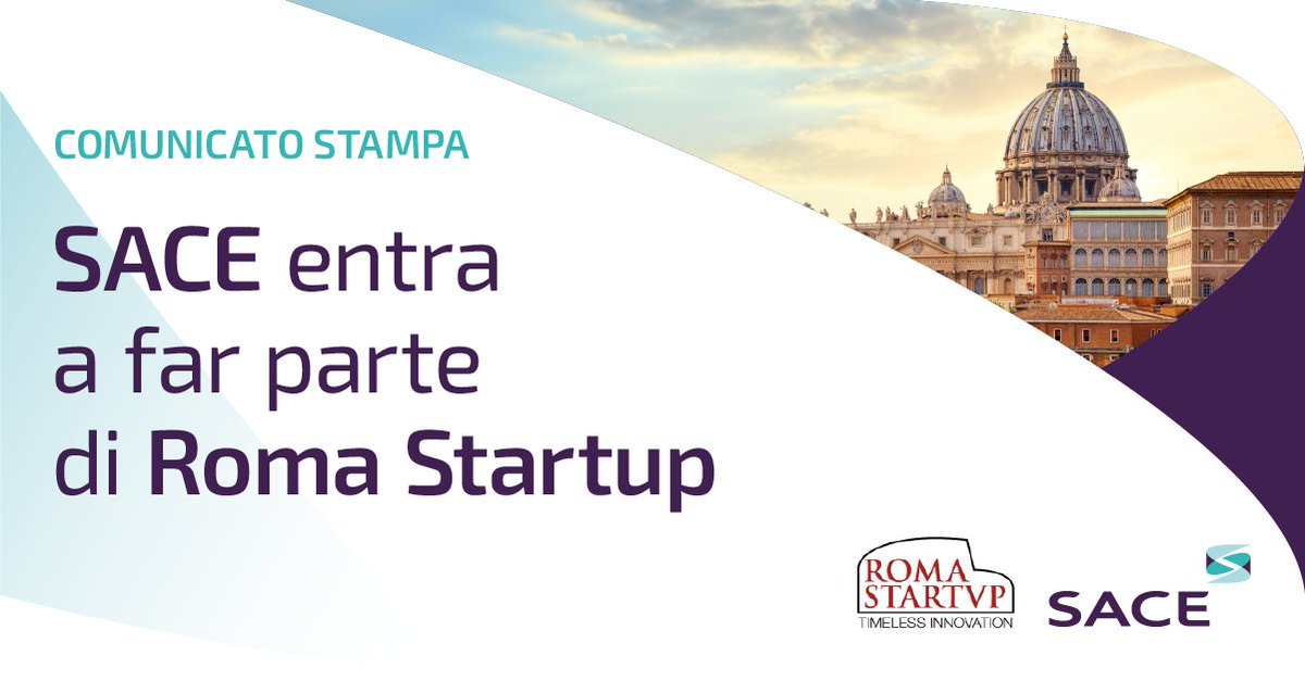 #SACE insieme a @RomaStartup per rafforzare l'impegno a favore delle #startup e delle #impreseinnovative, risorse strategiche per il rilancio dell'#economiaitaliana e per la competitività dell'Italia sui #mercatiinternazionali. Info: sace.it/media/comunica…