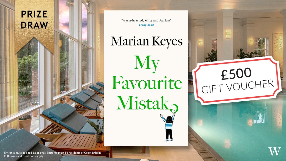 WIN a Spa Breaks eVoucher worth £500 and a personalised signed hardback copy of My Favourite Mistake, the brilliant new novel from @MarianKeyes! ✨ Details here: bit.ly/3U0CeWS