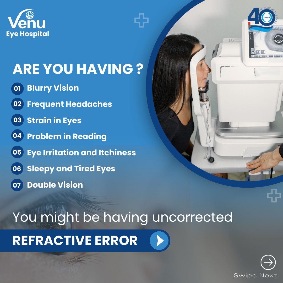VenuEyeInstitut's tweet photo. #PreventionofBlindnessWeek reminds us that eye health is crucial. Schedule a checkup to detect refractive errors early. #eyecare #VenuEyeInstitute

Have a question, comment or want to know more? We’d love to hear from you!
Contact us via email: info@venueyeinstitute.org https://t.co/BpO1IazBmI