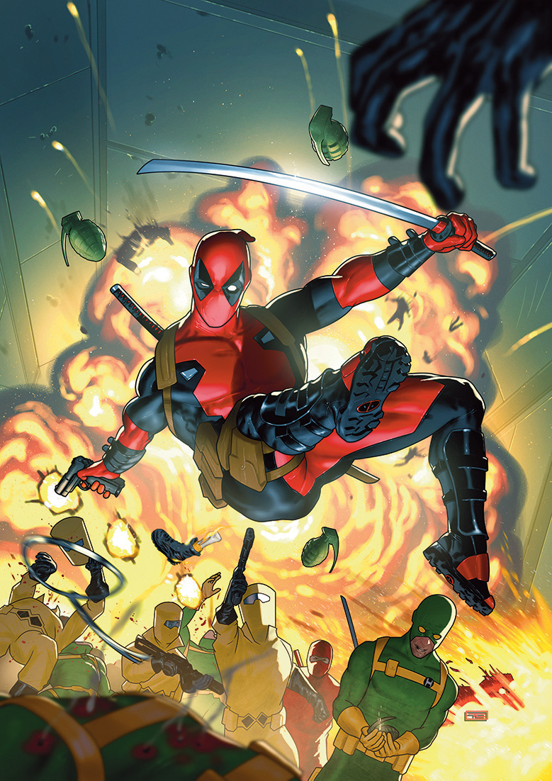 And it's not MY book, but I love today's DEADPOOL #1. If you didn't already know Cody Ziglar was the real deal, he continues to show it. With pals @Rogeantonio @LeeDuhig @JoeSabino and awesome edits by @ElliePyle @mrdaniel_then And AWESOME cover by @Muaadib