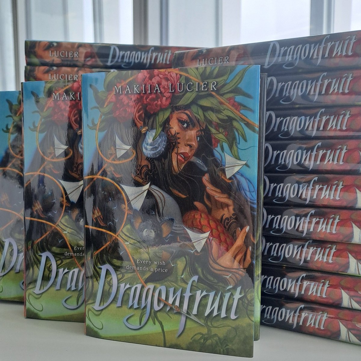 How gorg are these copies of Dragonfruit by Makiia Lucier 😍😍 These are being mailed out to our bloggers for the upcoming tour @instabooktours!!