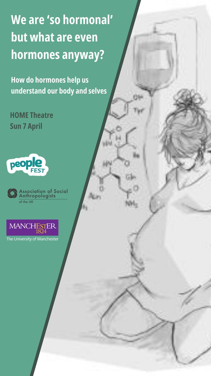 What do hormones mean to you? Join @RaederLisa @SErikainen, Andrea Ford and I to think about, and with, hormones in #Manchester this Sunday as part of the @theasainfo #asapeoplefest. @UoMAnthropology Sign up here: eventbrite.co.uk/e/we-are-so-ho…