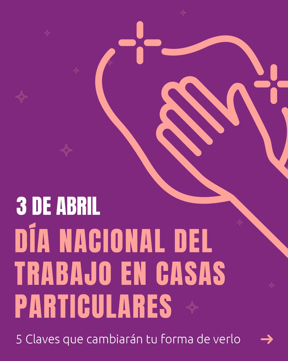 📆¿Sabías todo esto sobre el Día Nacional de Trabajadoras de Casas Particulares? 🏠Muchas familias requieren de estas trabajadoras para realizar tareas esenciales de limpieza y cuidado de los hogares y de sus integrantes. #trabajadorasdecasasparticulares