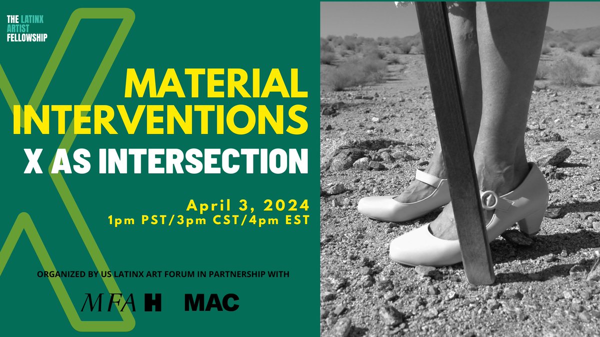 Join us today for X as Intersection: Material Interventions organized by USLAF, and co-hosted by Museum of Fine Arts, Houston, Museo de Arte Contemporáneo de Puerto Rico
RSVP Now: tinyurl.com/wukz4t6