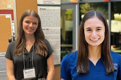 Congratulations to Grace Holliday, Speech-language pathology master's student and Hannah Palacios, Medical laboratory sciences master's student, on their recent Distinction in Research designation! bit.ly/3TITv5I