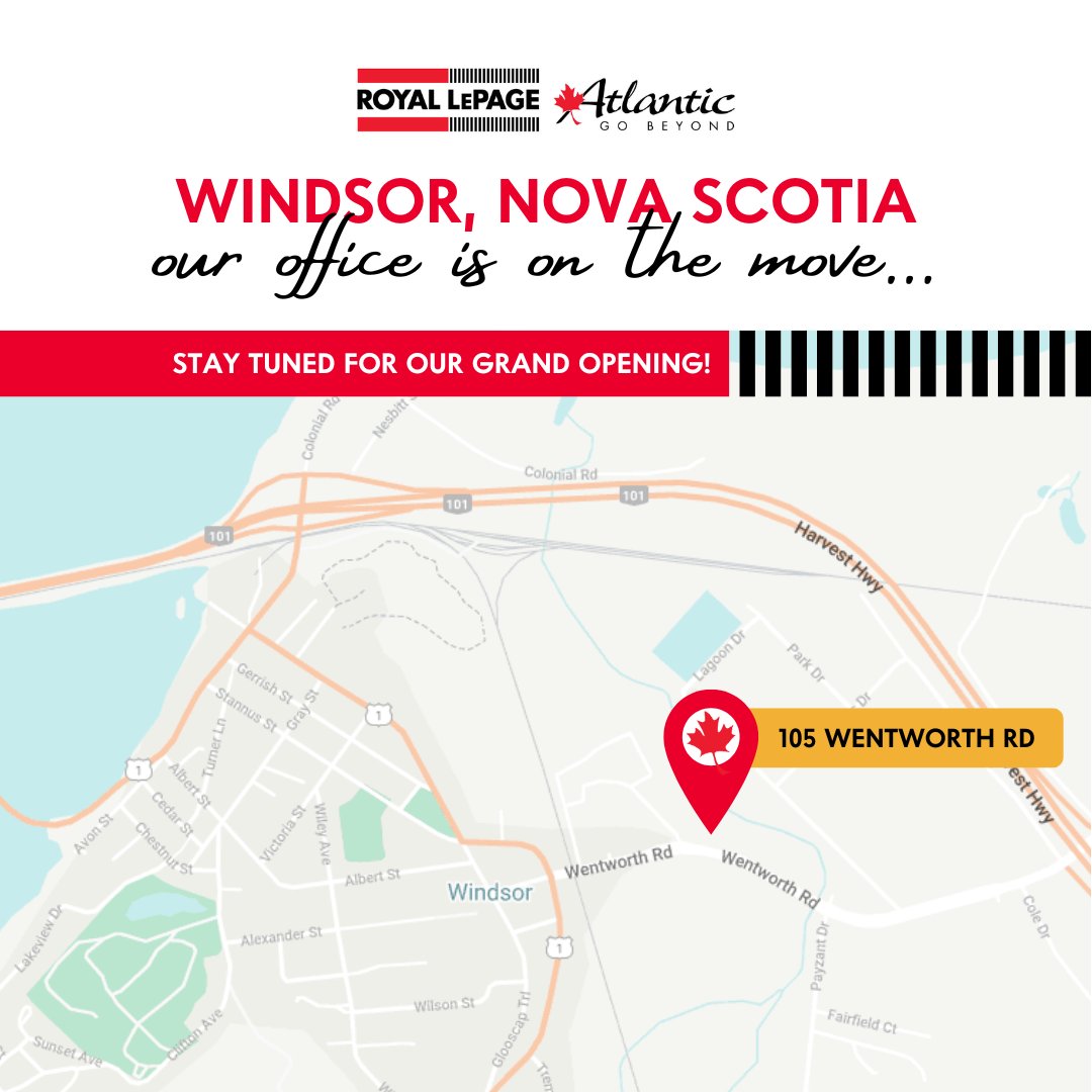 Please bear with us as we add the finishing touches and transition into our new space at 105 Wentworth Road in #Windsor!

Our #REALTORS® are always available to chat with you about your real estate needs - you can reach us at 902-798-5000 or windsoradmin@royallepage.ca