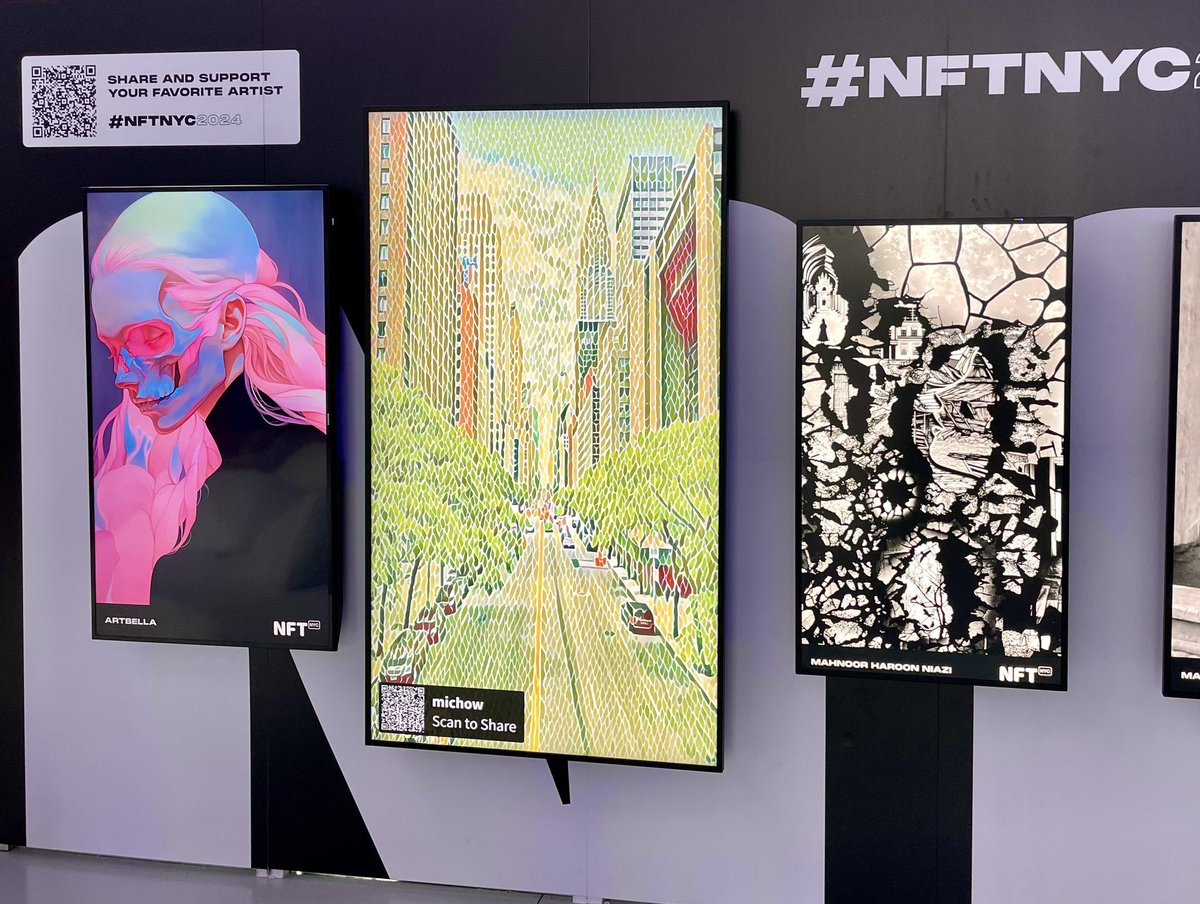 "Urban Artery" in the artist village #NFTNYC2024