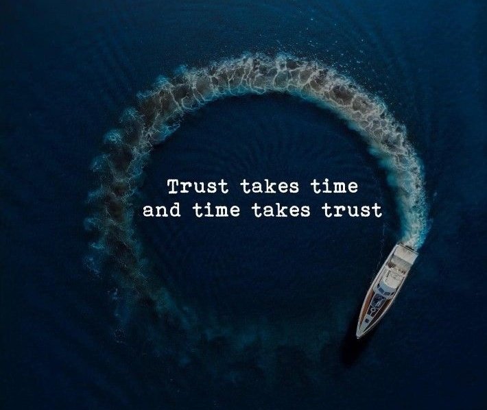 A key relationship of  Trust and Time 💯✨