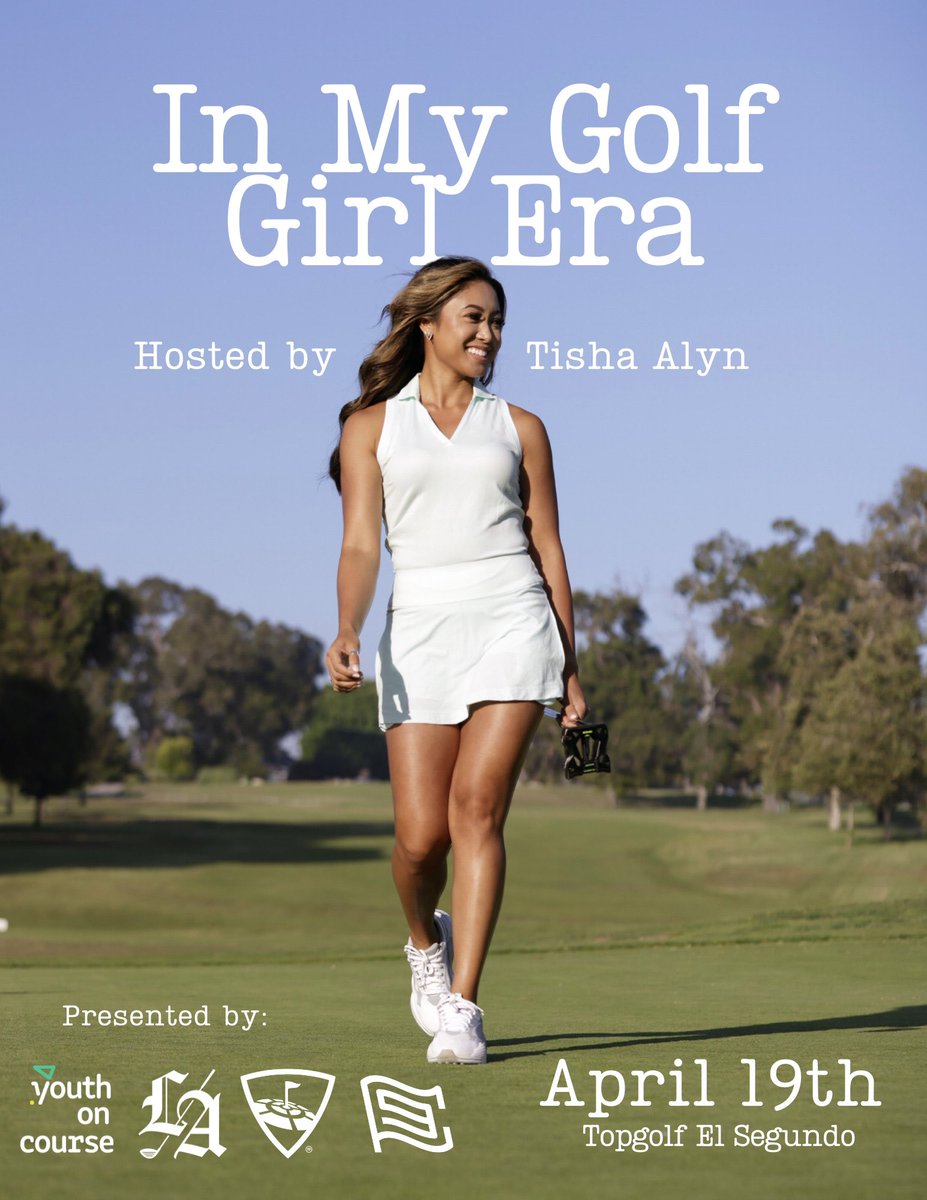 Youth on Course looks forward to welcoming members to the inaugural 'In My Golf Girl Era' Jr. golf event hosted by @Tisha_Alyn and @Topgolf, in partnership with @youthoncourse @WeAreLAGC and Catalyst9!