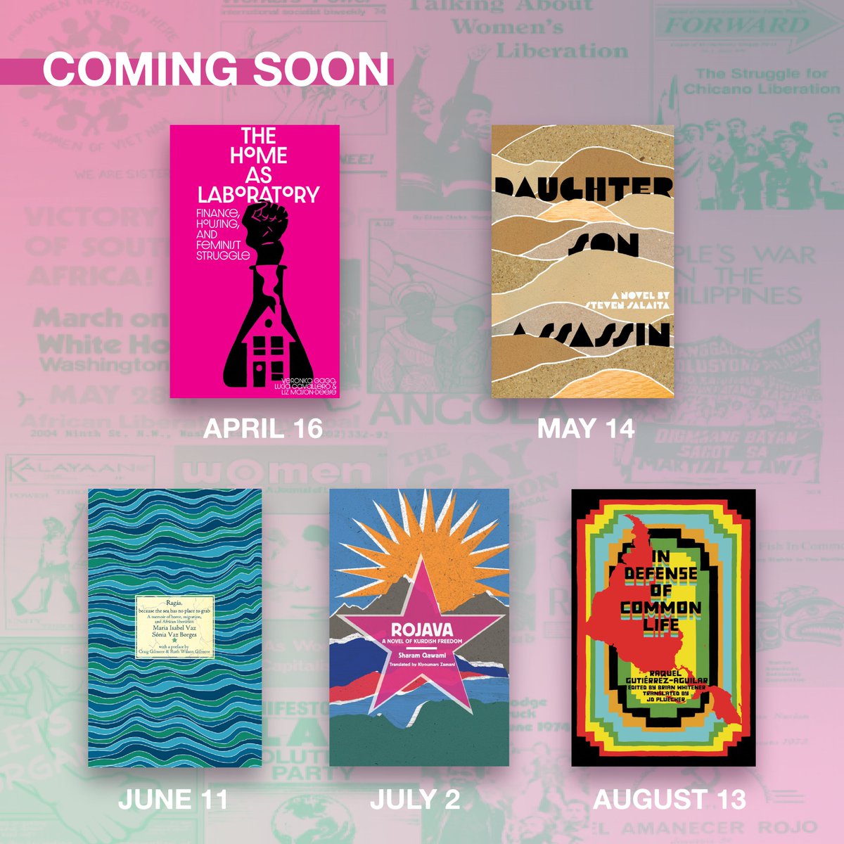 The trees are blooming and so is our spring catalog 🌸 Stay tuned for more information on these titles or check out our website if you can't wait to preorder! commonnotions.org/books