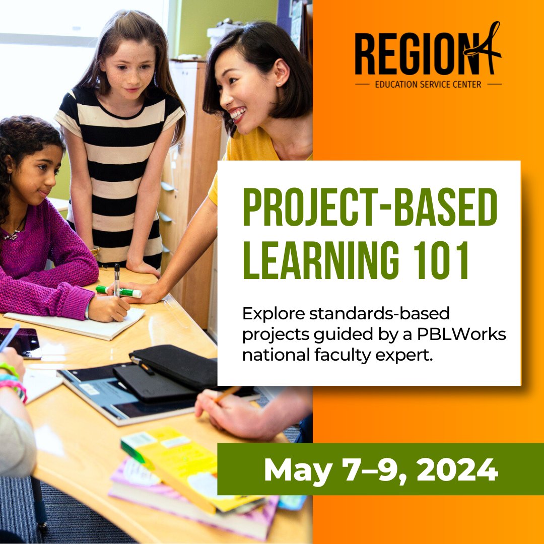 Join us for a 3-day immersive experience hosted at Alief ISD's Center for Talent Development! Learn more about the PBL process and how to implement standards-based projects in your classroom. We welcome educators across all levels and disciplines! bit.ly/R4PBL101