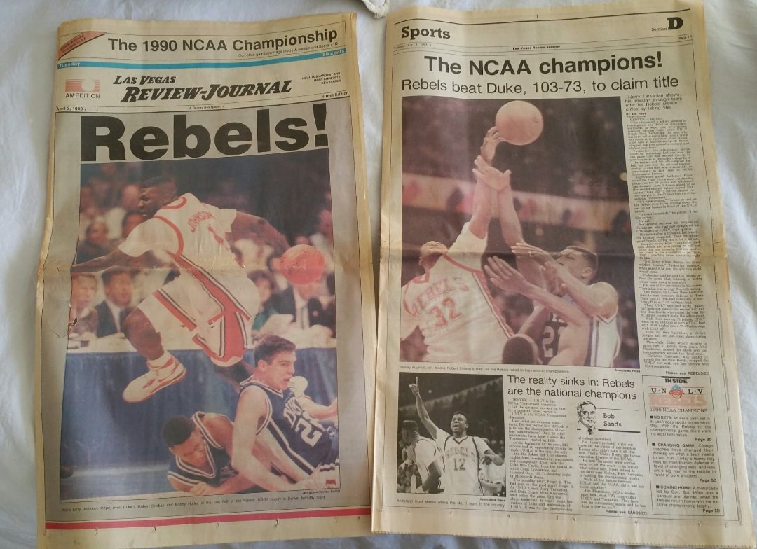 In the @LVRJ @reviewjournal 34 years ago today? In the @LVRJ @reviewjournal 34 years ago today...@TheRunninRebels @unlv @unlvsid @TheOriginalLJ2 @HuntNice12 @staceyaugmon @GregAnthony50 @UNLVFBSID @Kenny_Mayne @UNLVathletics @unlv_president @ErickHarper @CoachDaveRice