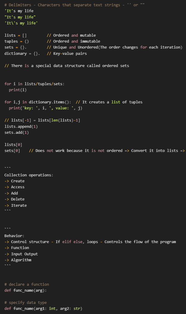 Manish___V's tweet photo. Day 11 of #0to100xEngineer   

Catching up on previous lectures. Intro to Python 
✅Revision of Python fundamentals

@100xengineers @geeksiddhant https://t.co/tA8fm3Uq9v