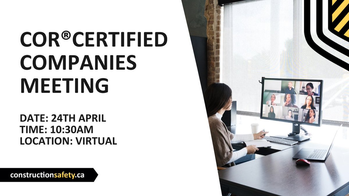 📢 Calling all COR® & SECOR® companies! Join us for our next COR® Certified Companies Meeting on April 24th at 10:30 AM. Get industry insights, safety updates, & learn how CSAM is improving services for YOUR company. Don't miss out – learn more > ow.ly/rXCQ50R7R3z