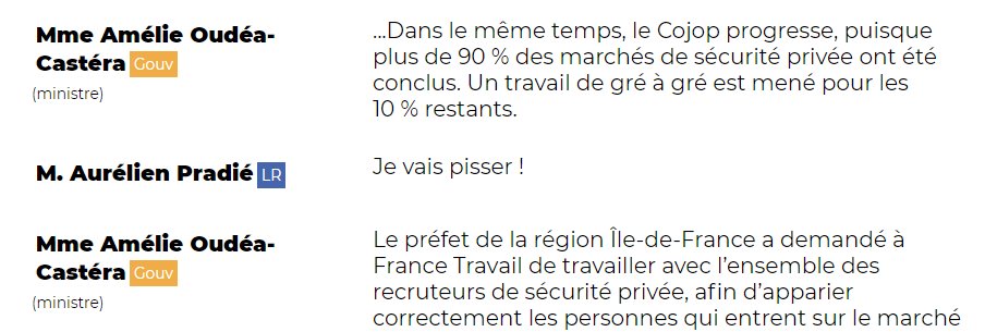 Mais qu'est-ce que ça fait dans le compte-rendu officiel ça mdrrrr #DirectAN