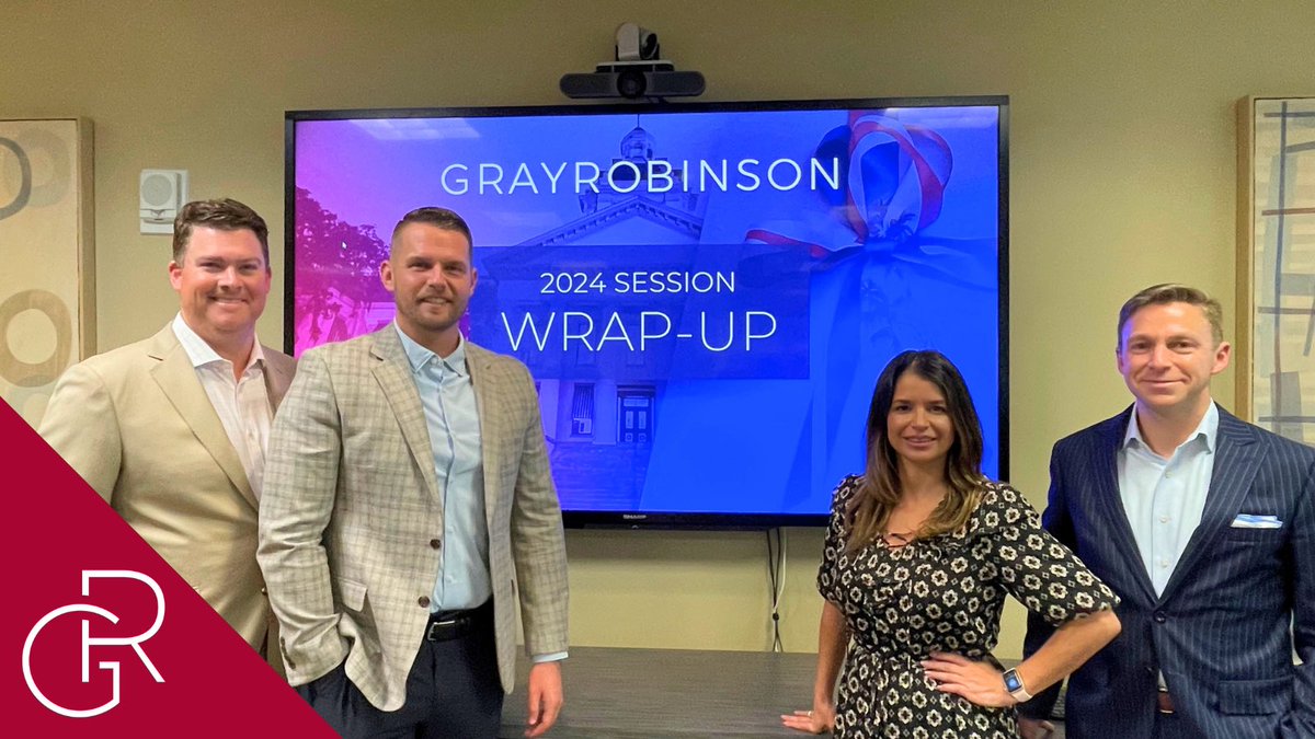 GRLobby's tweet photo. Thanks to our #Orlando crowd for joining last night’s #Legislative Wrap-up for an overview of the 2024 #Florida #LegislativeSession. Shout-out to #GRAdvisors @Rfstuart, @ChrisTDawson, @TheKFlur, and @CarmodyJr for an educational happy hour! #FlaPol #Sayfie https://t.co/B3Q2JQF0cc