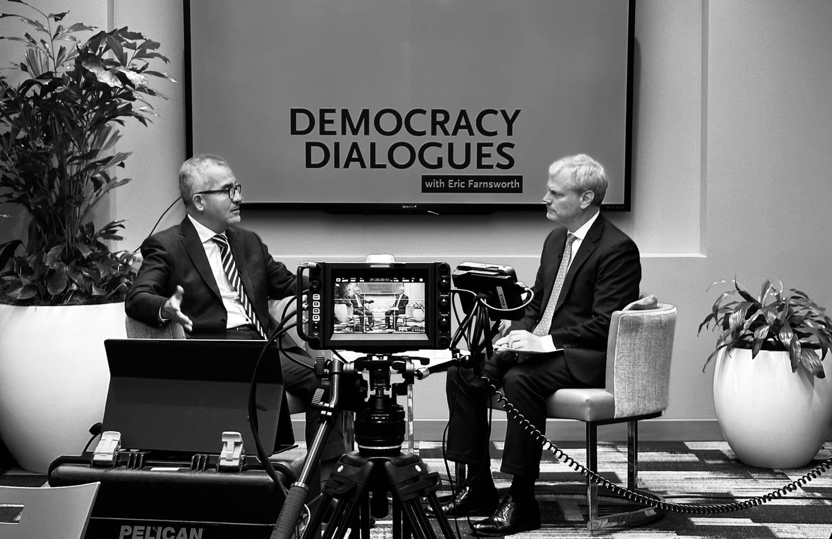 Taping a session today of #DemocracyDialogues discussing #Mexico with @LCUgalde...I cannot wait for this one to go live!