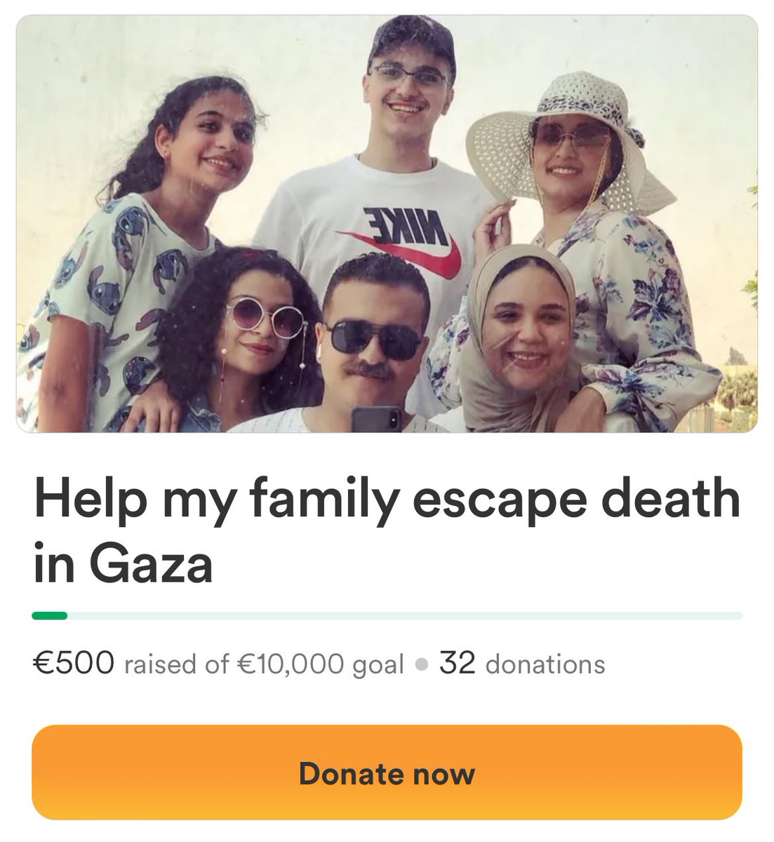 it’s been a while since i was on here but if you guys could share this gofundme? it was sent to me on ig they’re a family in gaza gofund.me/70448922