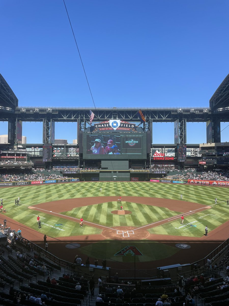 Some afternoon baseball here in Arizona. Join me, @dcone36 and @M_Marakovits for the call of the rubber game of the three game set between the @Yankees and @Dbacks . First pitch is 3:40 pm eastern. Tune in!