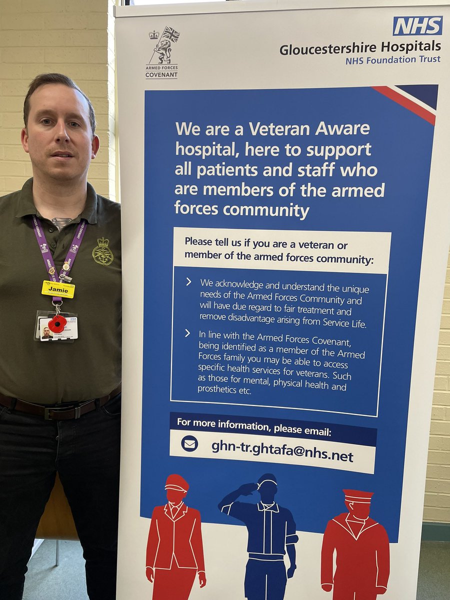 Great thanks to Mark Gibbs and Jamie Ashton for their dedicated service to the Armed Forces Advocate secondment. Handing the Armed Forces support baton onto the PALS team, we wish them well. @gloshospitals @suz_cro