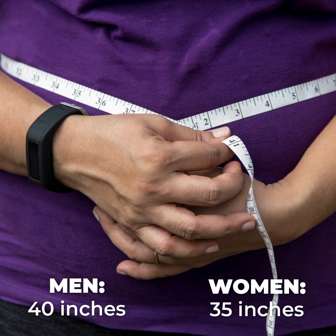 Did you know that a waist circumference over 40 inches for men and 35 inches for women may indicate an increased risk of diabetes? #WaistMeasurement #DiabetesAwareness