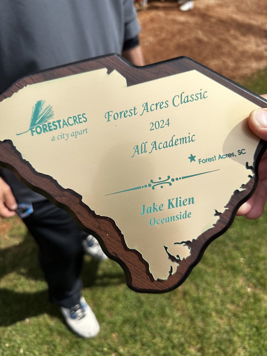 Congratulations to @Landshark_Base Jake Klien for being our Forest Acres Classic All Academic and All Tournament player! #ForestAcresClassic #ThinkForestAcres