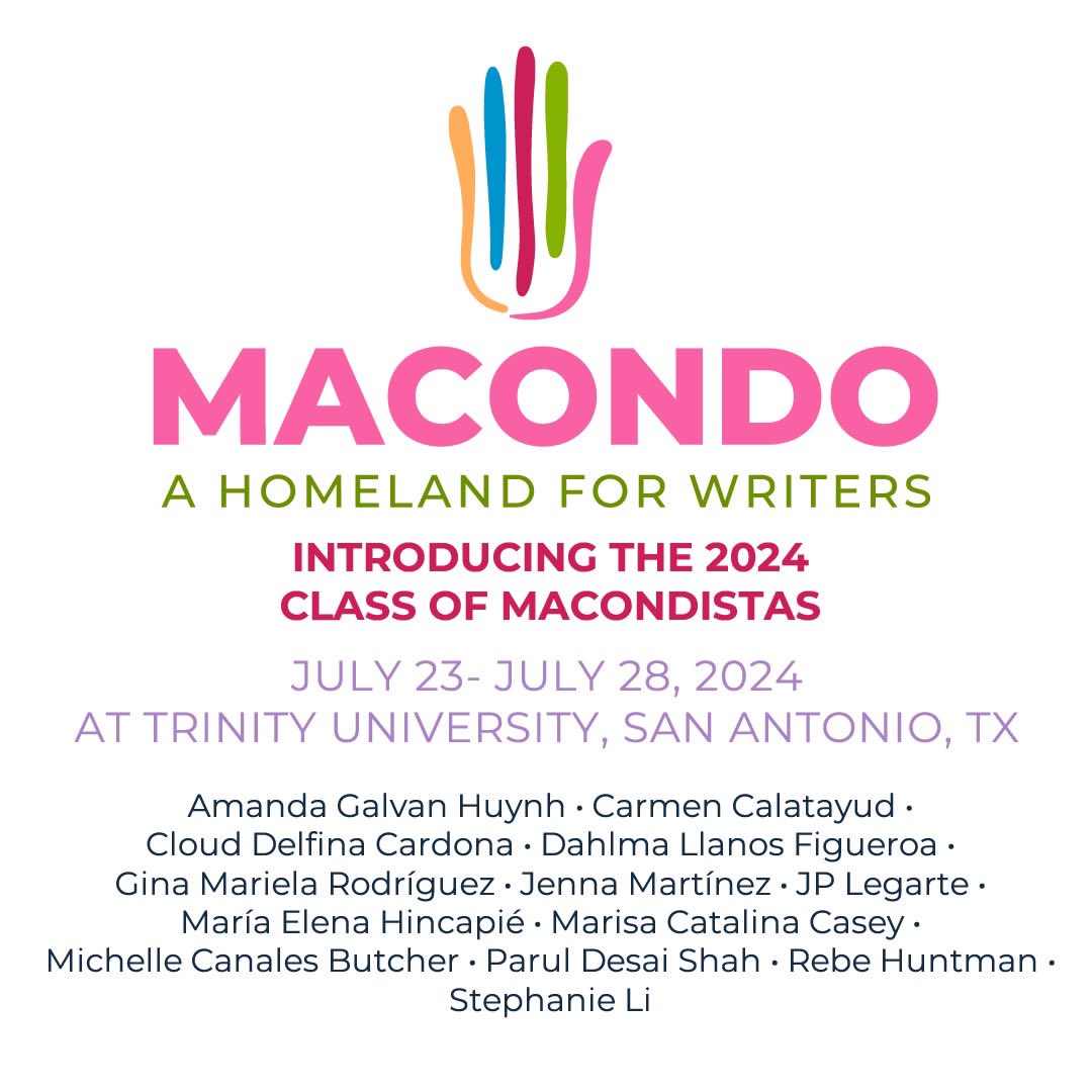 I am thrilled to participate in the @macondowriters retreat in July & humbled for the opportunity to learn from @cherriemoraga whose writings have had such an influence on me. Looking forward to being in comunidad with fellow Macondistas! #books #authors #writers #storytellers