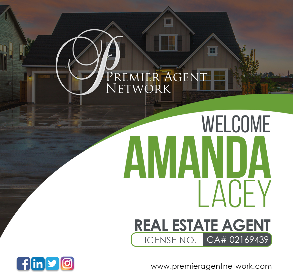 Welcoming Amanda Le Ann Lacey to the Premier Agent Network family!

Amanda will be servicing Coachella Valley, High Desert, California areas and can be reached at (760) 641-9244.

#newagent #welcome #premieragentnetwork #career #realestate #california #californiarealestate