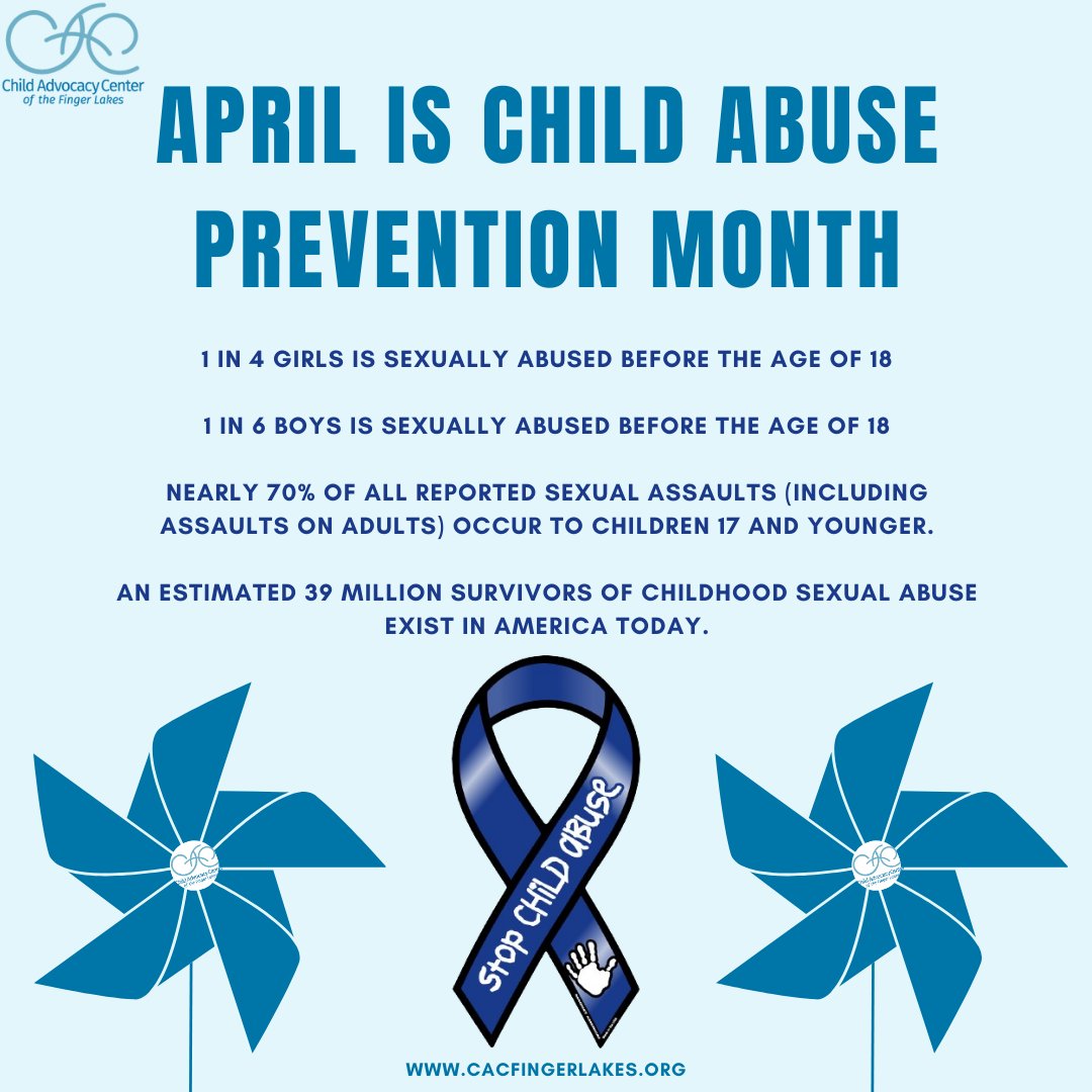 The beginning of April marks the start of this years Child Abuse and Prevention Month. Keep your eyes out for more information and education regarding this topic and always check out our website for more!