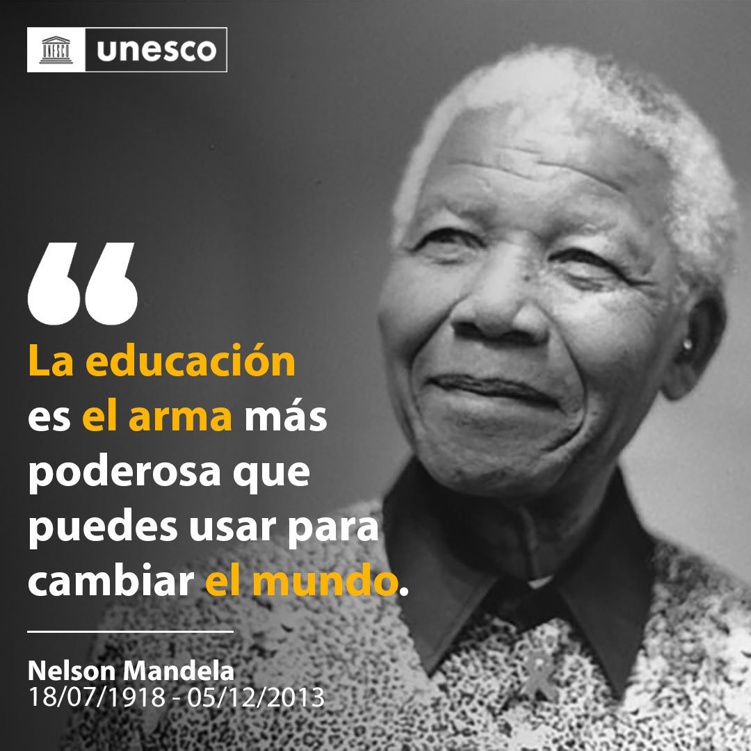 La educación es nuestra arma más poderosa contra el racismo, el odio y los prejuicios.

Construyamos un mundo donde el conocimiento sea la clave para la comprensión, la empatía y la unidad.

Apoya el cumplimiento de las metas de educación de calidad de los #ObjetivosMundiales.