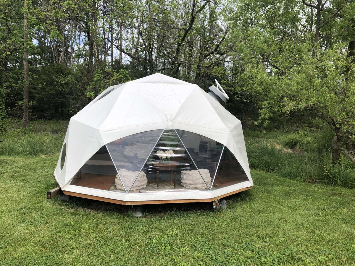 Want some space from the kids while working at home? This geodesic dome house is perfect for your backyard! A small price for a little breathing room! pacificdomes.com/geodesic-domes/ #tinyhome #affrodablehousing #homeoffice #workfromhome