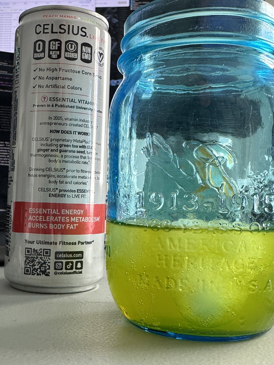 “No artificial colors” thx Celsius for looking out but in this rare case I’ll opt-in to artificial colors in lieu of feeling like I’m drinking troll urine. 

#reallynotreally #likeandsubscribe