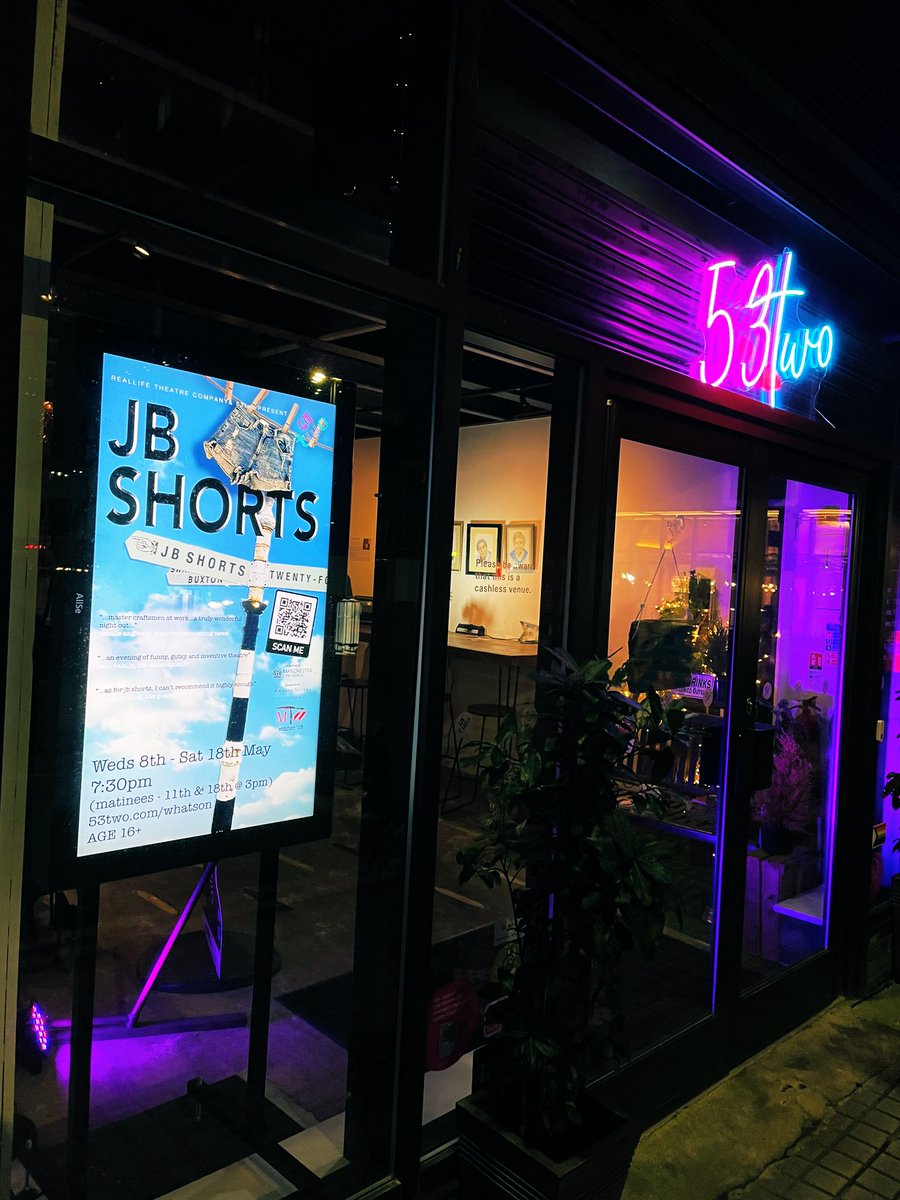 📣 IT’S COMING! #JBShorts 📣 🗓️8th-18th May, 7.30pm (matinees 3pm, 11th and 18th) Catch us at📍@53two 🎟️ ticketsource.co.uk/jb-shorts/jb-s… #jbshorts #manchestertheatre #manchesterlife #JBShorts