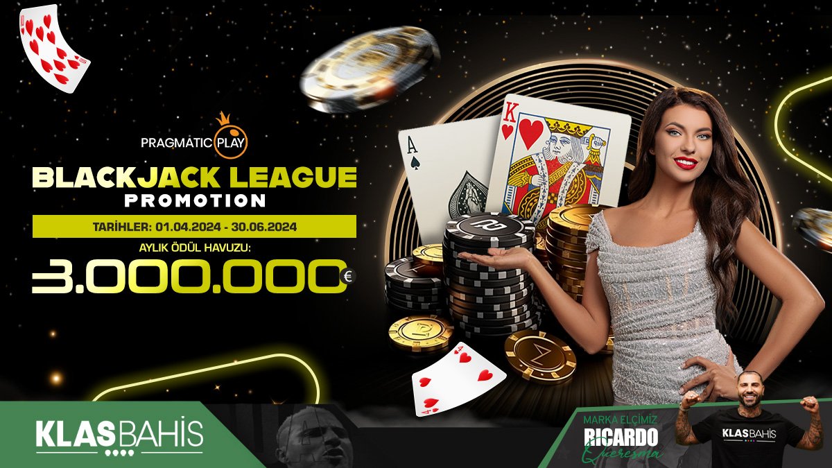 🌐KlasBahis Giriş : cutt.ly/Klasbahis ⚡ KlasBahis I Pragmatic Play & BlackJack League Promotion 💸 Aylık Ödül Havuzu Nakit I 3.000.000 EUR ⏳01.04 - 30.06.24 Tarihleri Arasında Geçerlidir. ℹ Detaylar Turnuvalar Sayfamızda!