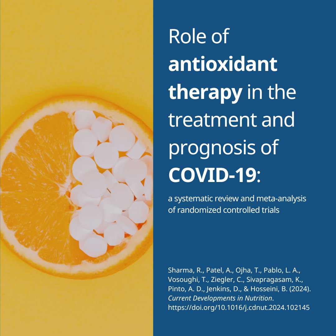 Can antioxidant therapy treat #COVID19? @UpstreamLab & @UofT researchers reviewed 25 trials of zinc, vitamin A, vitamin C, and combined treatments. While some showed benefits, the lack of definitive evidence highlights the need for large-scale trials.🧵1/3 cdn.nutrition.org/article/S2475-…