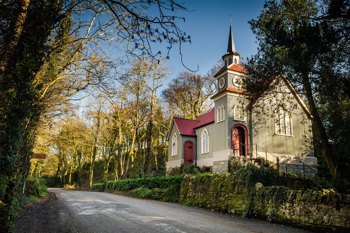 The beautiful St. Peter’s Tin Church in Laragh, Co. Monaghan is built on a rock & located in a beautiful woodland setting. Built in 1890 in the Swiss-Gothic style, the church was restored in 2014. #MoretoMonaghan #ExploreMonaghan