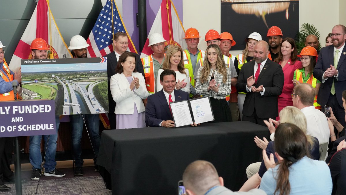 I am happy to announce that our projects to widen 14.7 miles of I-4 from US 27 in Polk County through Champions Gate to the Osceola Parkway in Osceola County will begin construction this year. We're 10 to 20 years ahead of schedule on many important projects thanks to our…